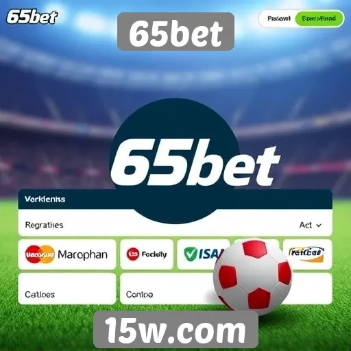 Opções de pagamento disponíveis no 65bet