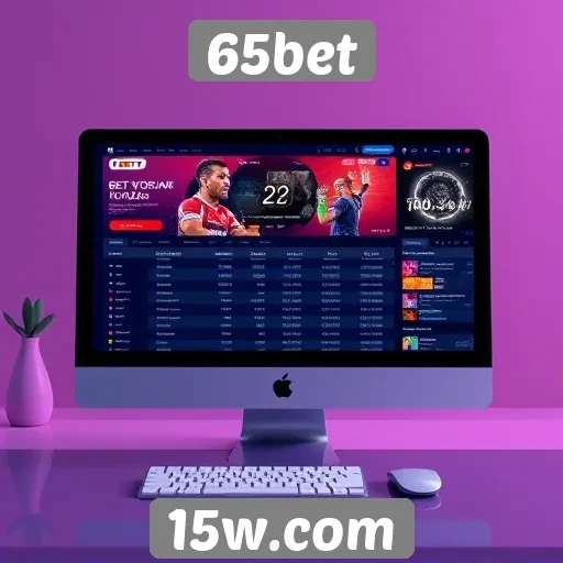 Interface do usuário e experiência no 65bet